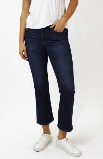 Dear John Jeanne Super High-Rise Cropped Flare Jean