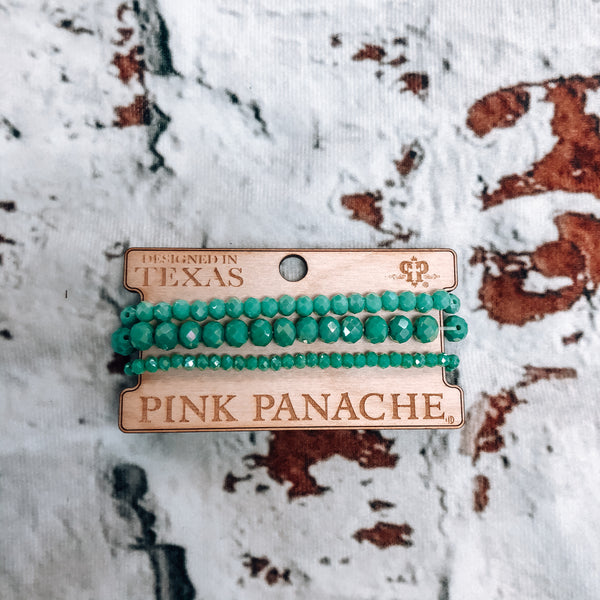 Pink Panache 3 Strand Bracelet Set