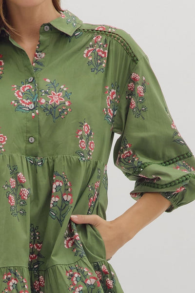 Cardinal Flower Dress