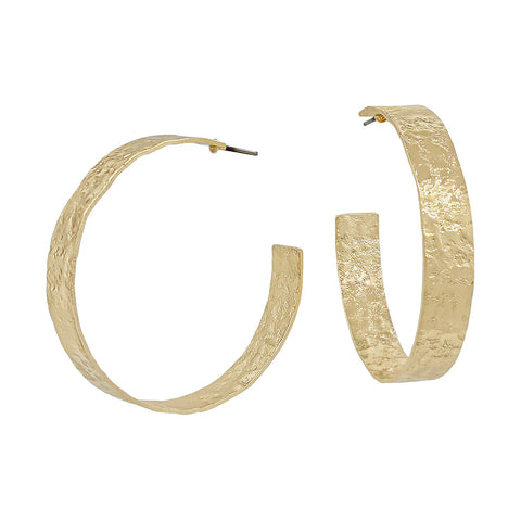 Gold 1.75" Hoop 7mm Wide