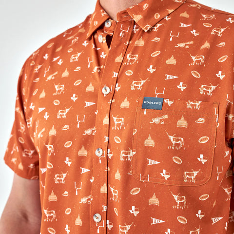 Burlebo Performance Button Up - Game Day in Austin
