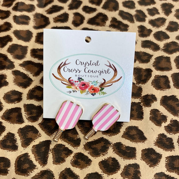 Pickleball Paddle Stud Earrings