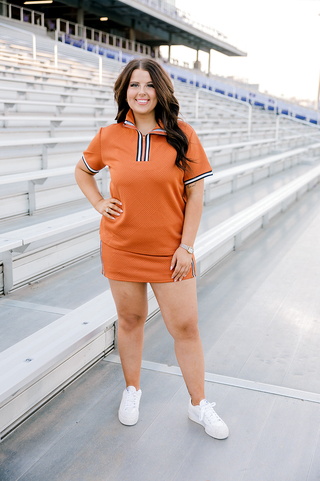 Layerz Jade Skirt-Burnt Orange
