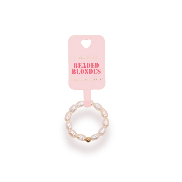 Beaded Blondes Jamie Pearl Ring