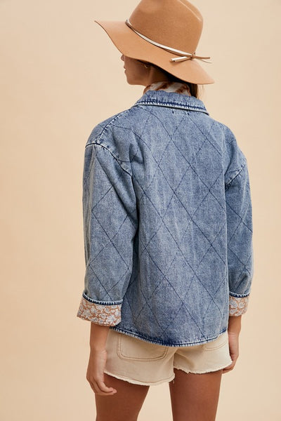 Annie Quilted Denim Jacket