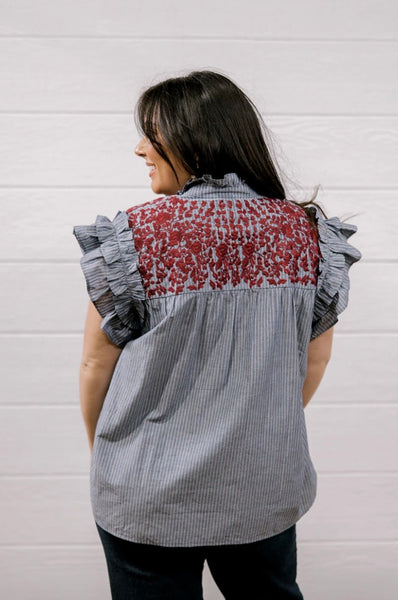 Oh My Stars Emma Top- Maroon