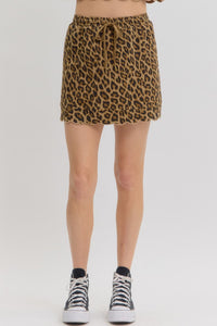 Cheetah mini skort