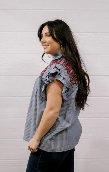 Oh My Stars Emma Top- Maroon