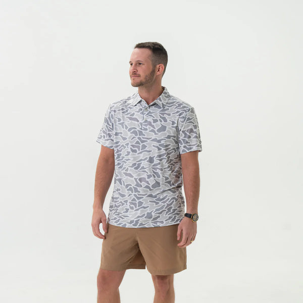 Burlebo Performance Polo-White Camo