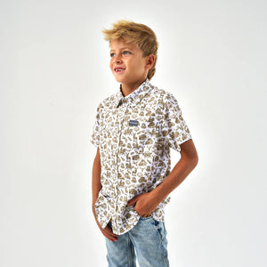Burlebo Youth Performance Button Up - Into The Wild