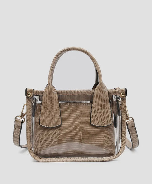 Jen & Co Stacey Clear Satchel