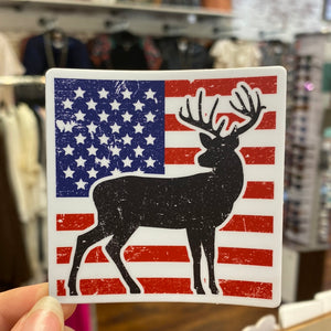 American Deer Sticker