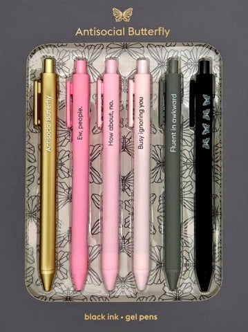 Snifty “Antisocial Butterfly” Pen Set