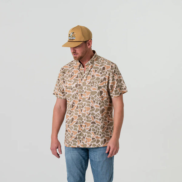 Burlebo Performance Western Shirt- Venado Camo