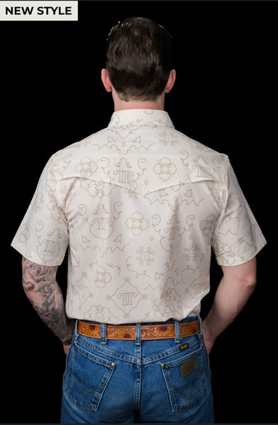 Ferrell Carson Short Sleeve Snap-Beige