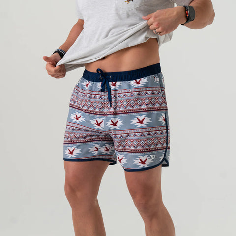 Burlebo Swim Trunks-Aztec Duck