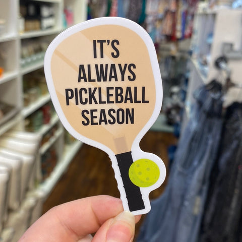 Pickleball Season Sticker