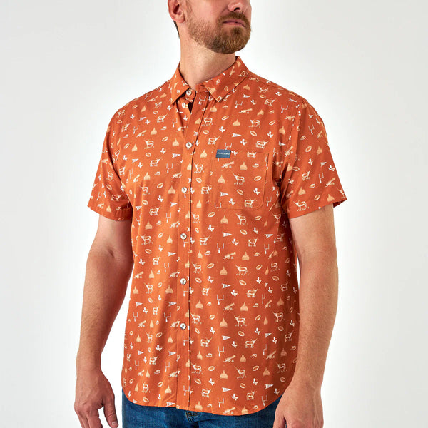 Burlebo Performance Button Up - Game Day in Austin