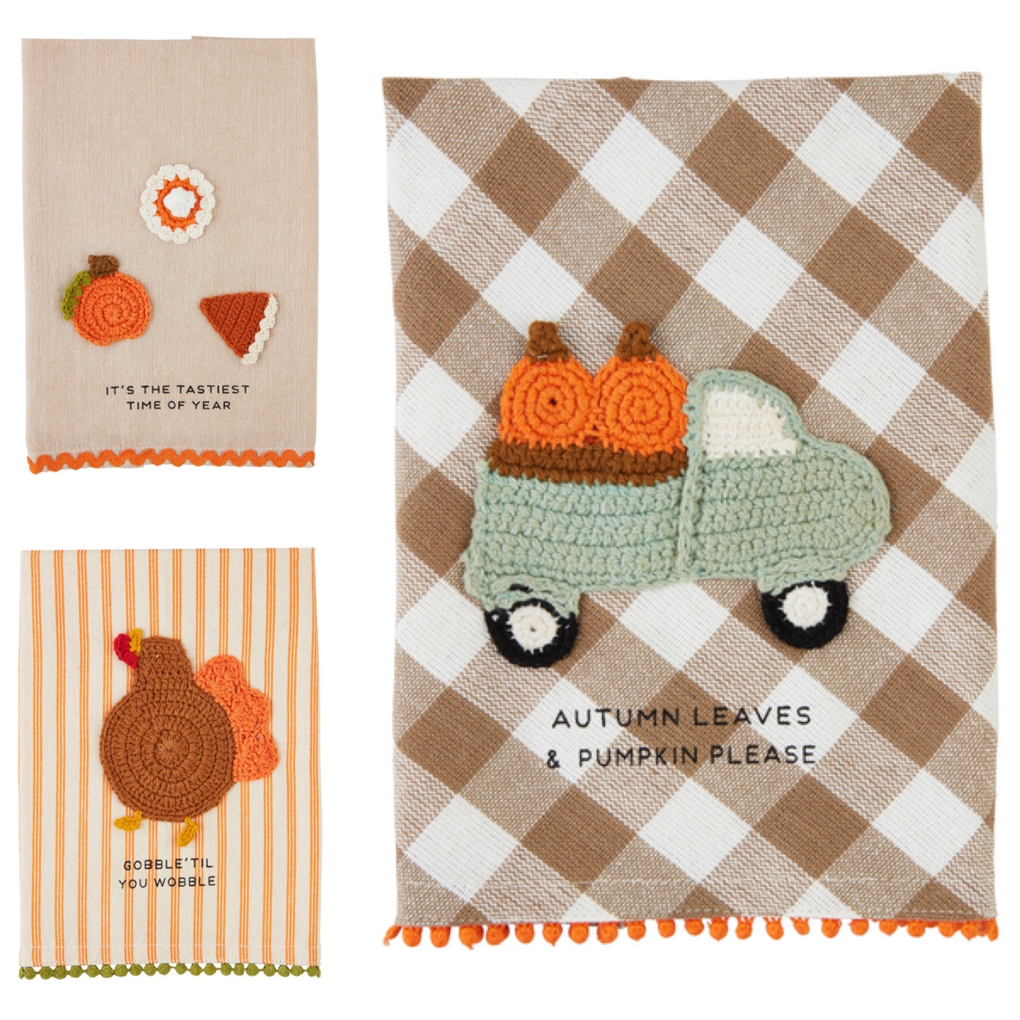 Thanksgiving Crochet Dish Towel - Thumbnail 4