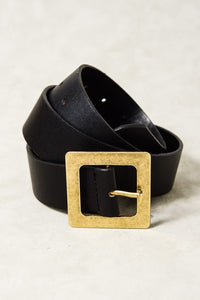 Oversized Square Buckle Belt