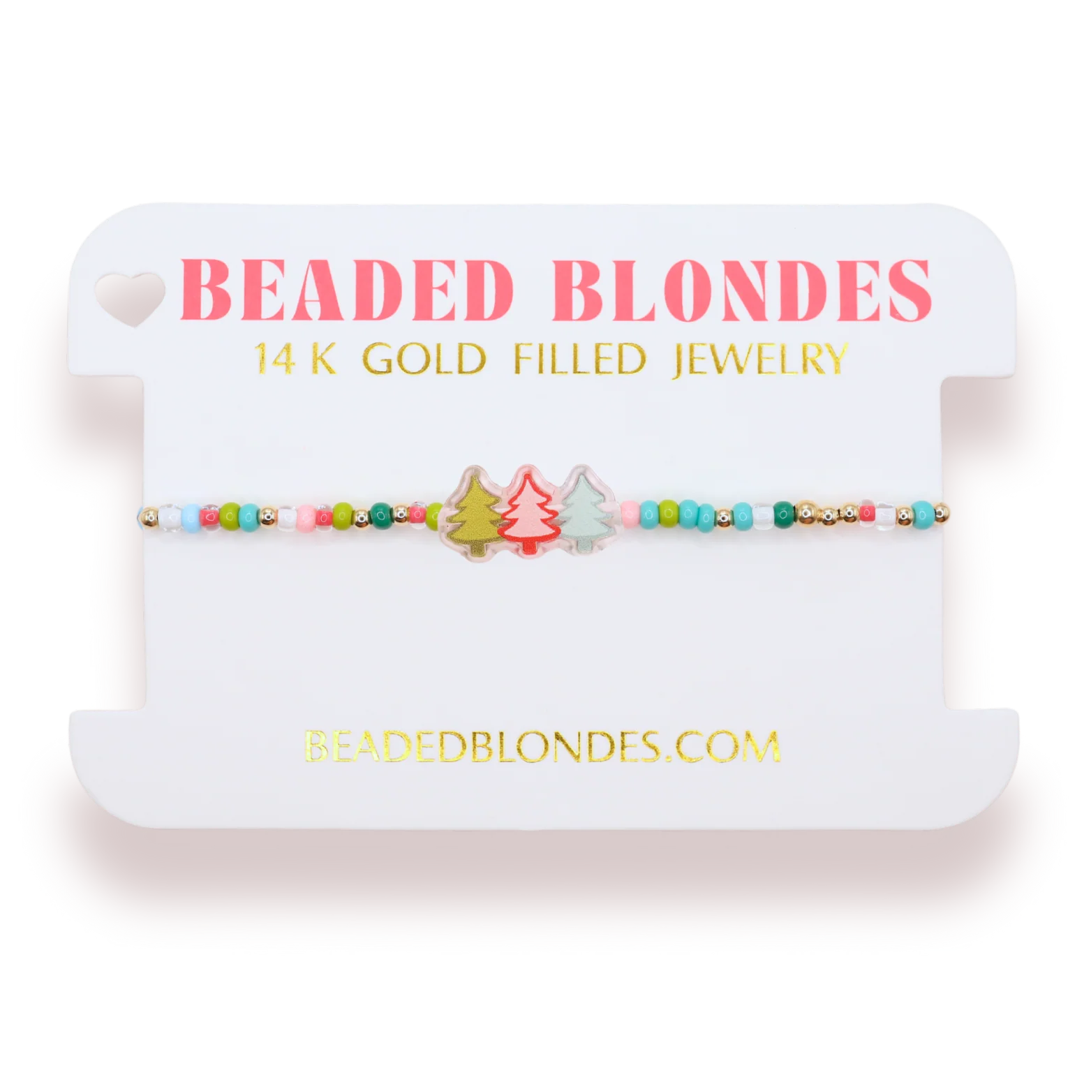 Beaded BlondesTree Trio Holiday Bracelet