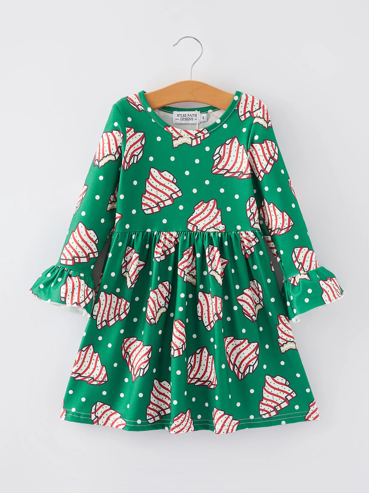 Gingerbread Print Dress