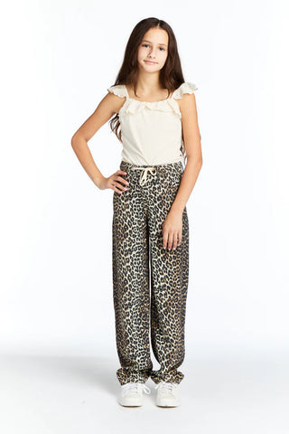 Girls Leopard Jeans