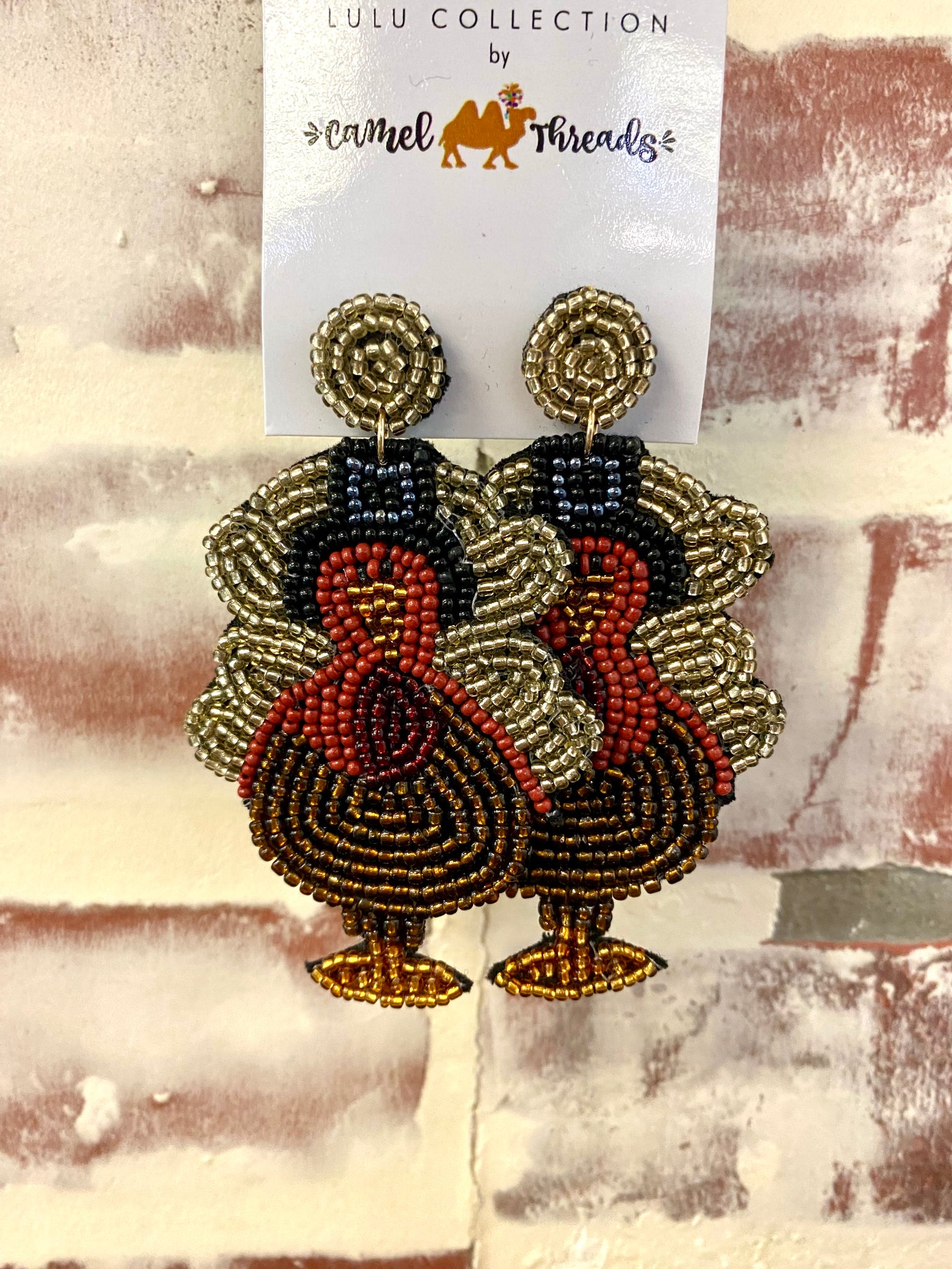 Camel Threads Turkey Earrings