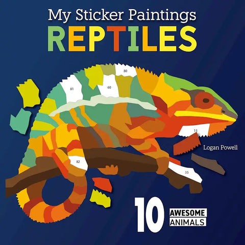 My Sticker Painting Book-Reptiles