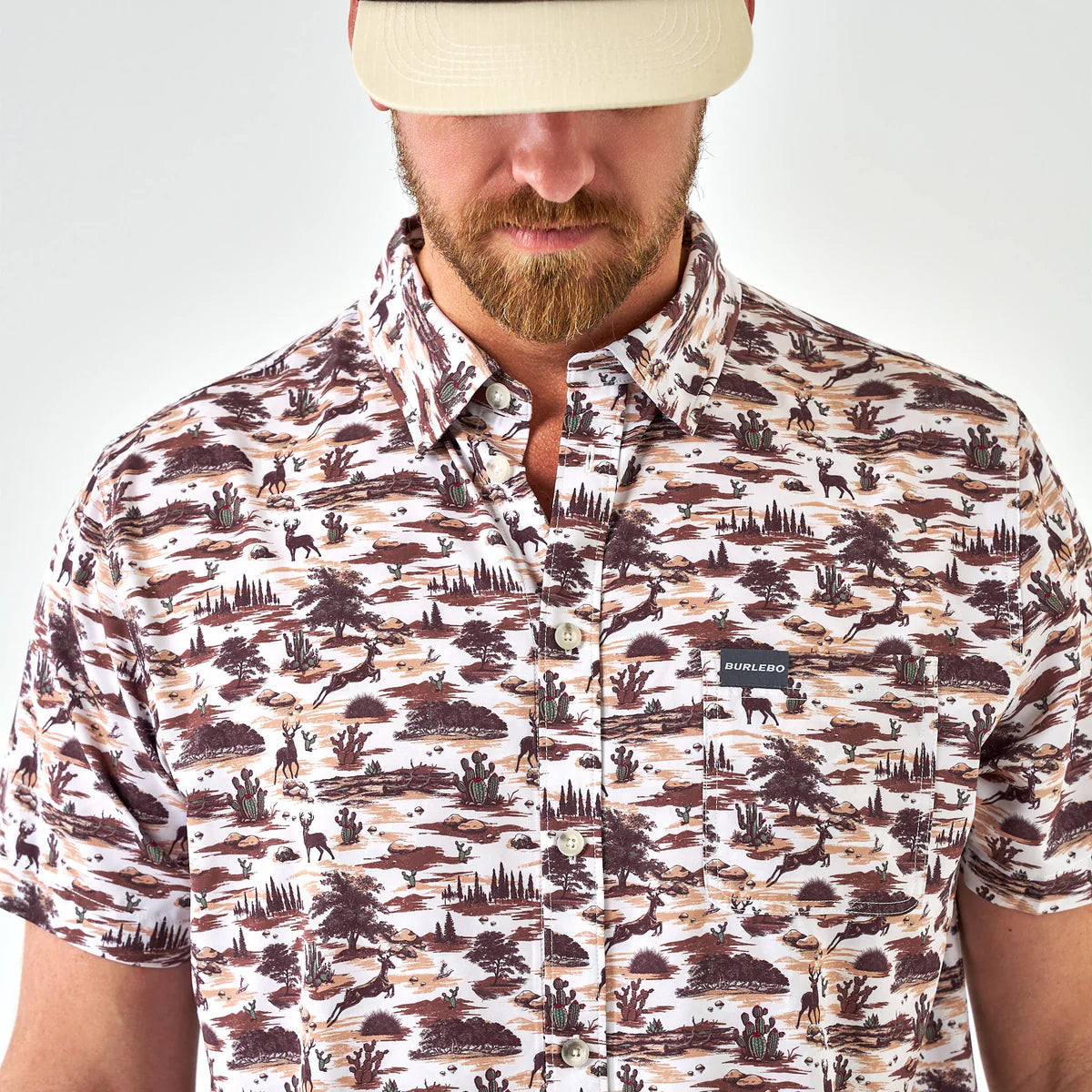 Burlebo Performance Button Down - Brush Country