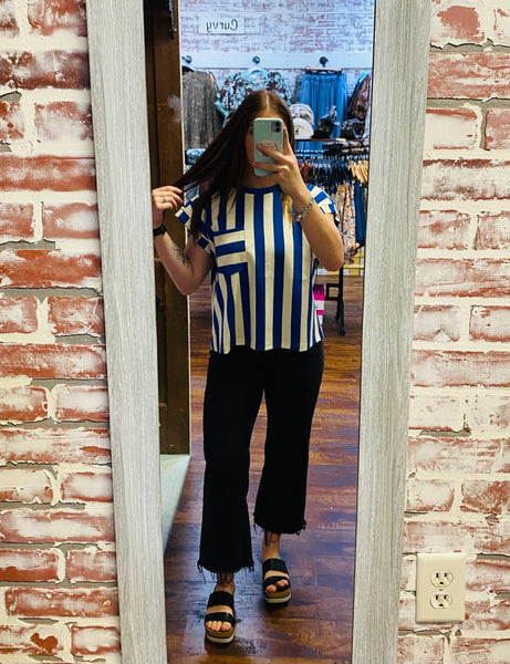 Unicorn Blue Game Day Top