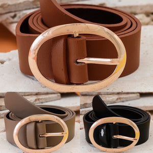 Classic Oval Buckle Belt