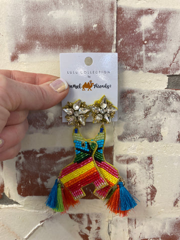 Camel Threads Fiesta Donkey Earrings