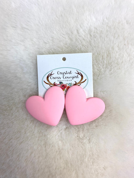 Heart Enamel Studs