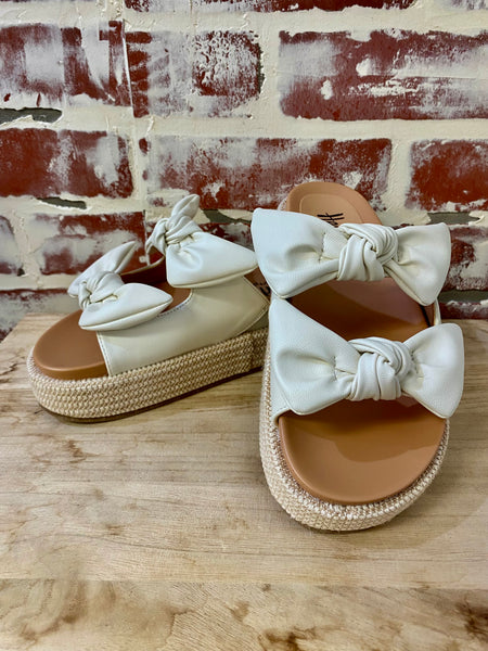 Lil Bit Knotty Slide-Ivory Combo