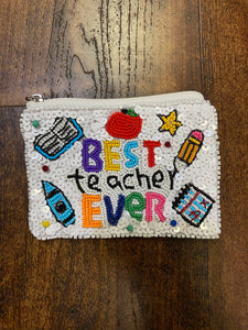 Best Teacher Ever Coin Purse