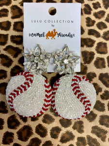 Camel Thread Puffy Sports Earrings