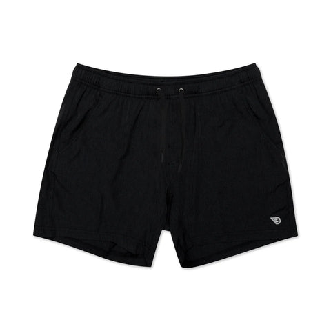 Burlebo Athletic Shorts - Heather Black w/ retro duck camo Pockets and Lining