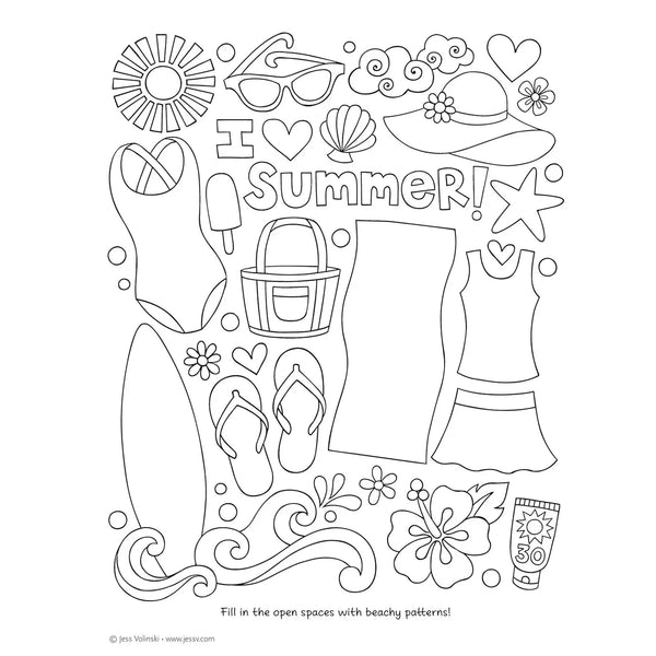 Notebook doodles coloring book