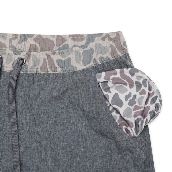 Burlebo Athletic Shorts - Grizzly Grey- Deer Camo