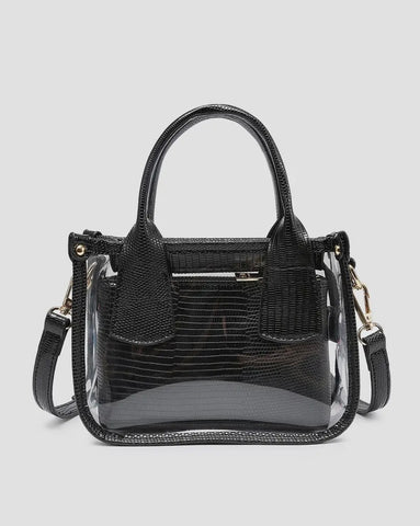 Jen & Co Stacey Clear Satchel