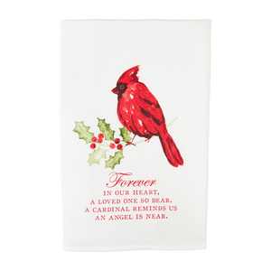 Mudpie Forever in our Heart Cardinal Towel