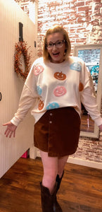 Pumpkin Towel Sweatshirt