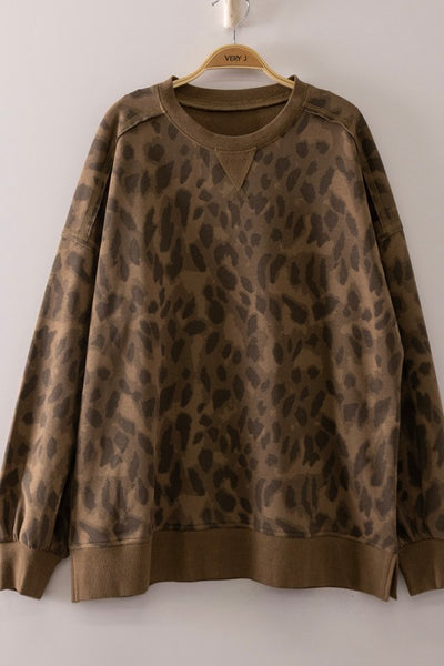 Oversized Cheetah Sweater