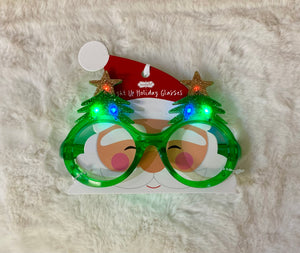 Mudpie Light Up Holiday Glasses