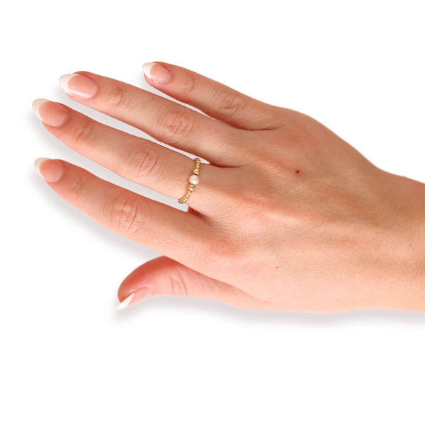 Beaded Blondes Sutton Pearl Ring