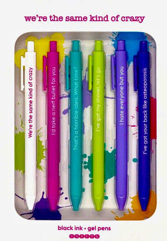Snifty “We’re the same kind of Crazy” Pen Set