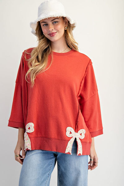 Boho Bow Sweatshirt