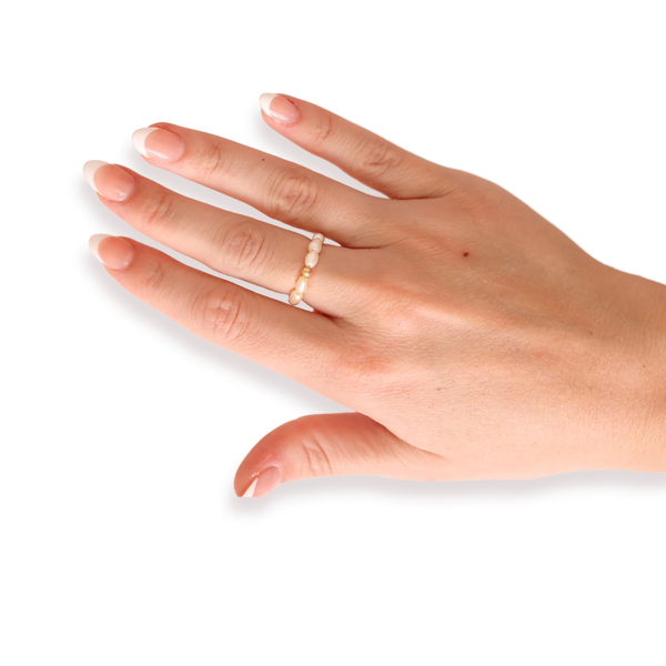 Beaded Blondes Jamie Pearl Ring