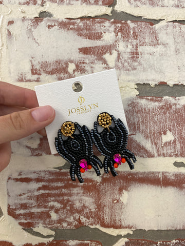 Hanging Spider Earrings